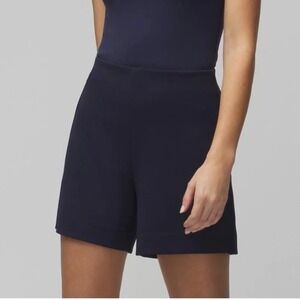 WHBM White House Black Market Navy Slip On Ponte Shorts Career Casual‎ Sz 14